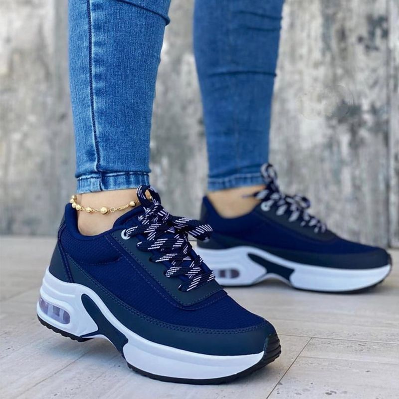GENERICO - Tenis Azul Marino Dama Zapatillas Zapatos Mujer Lindos Moda Casual