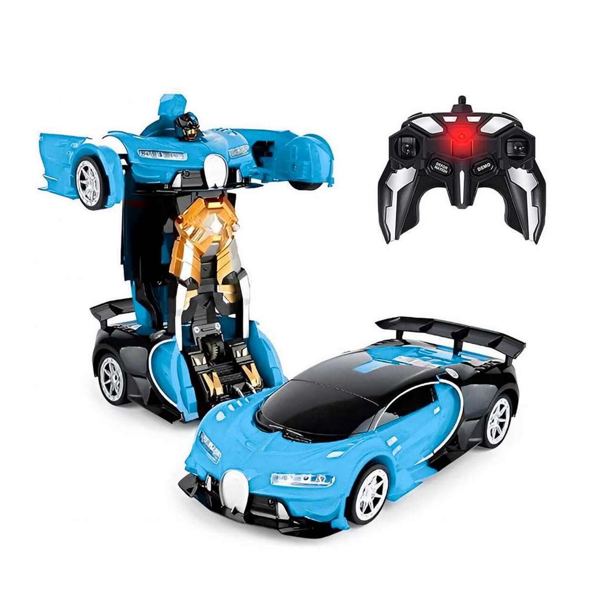 GENERICO - Carro Control Remoto Transformers En Robot Recargable Racing