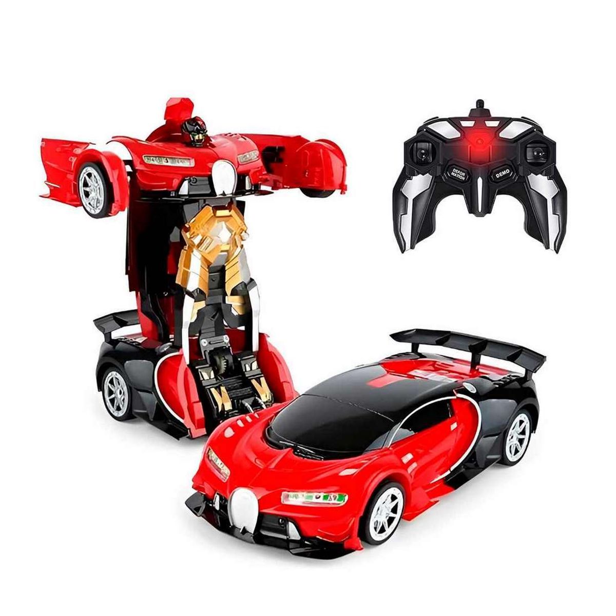 GENERICO - Carro Control Remoto Transformers En Robot Recargable Racing