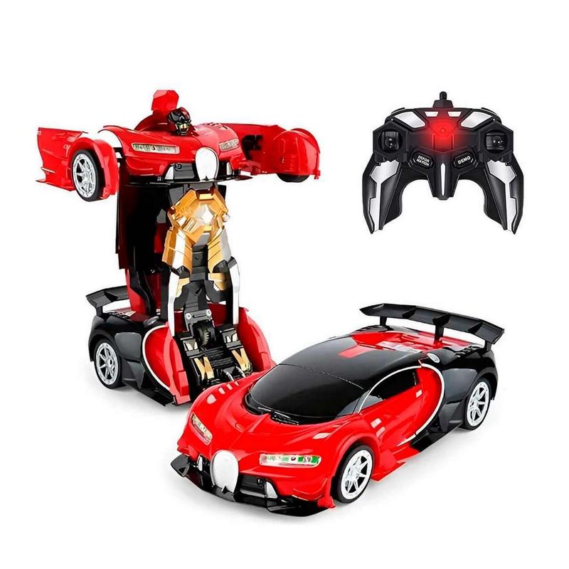 GENERICO - Carro Control Remoto Transformers En Robot Recargable Racing