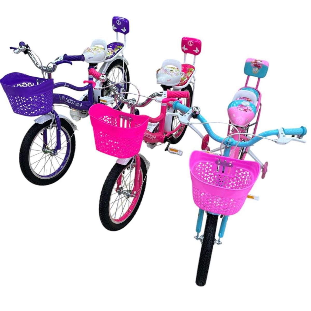 GTI - Bicicleta Infantil Con Canasta Para Niñas R16 Nueva Moderna