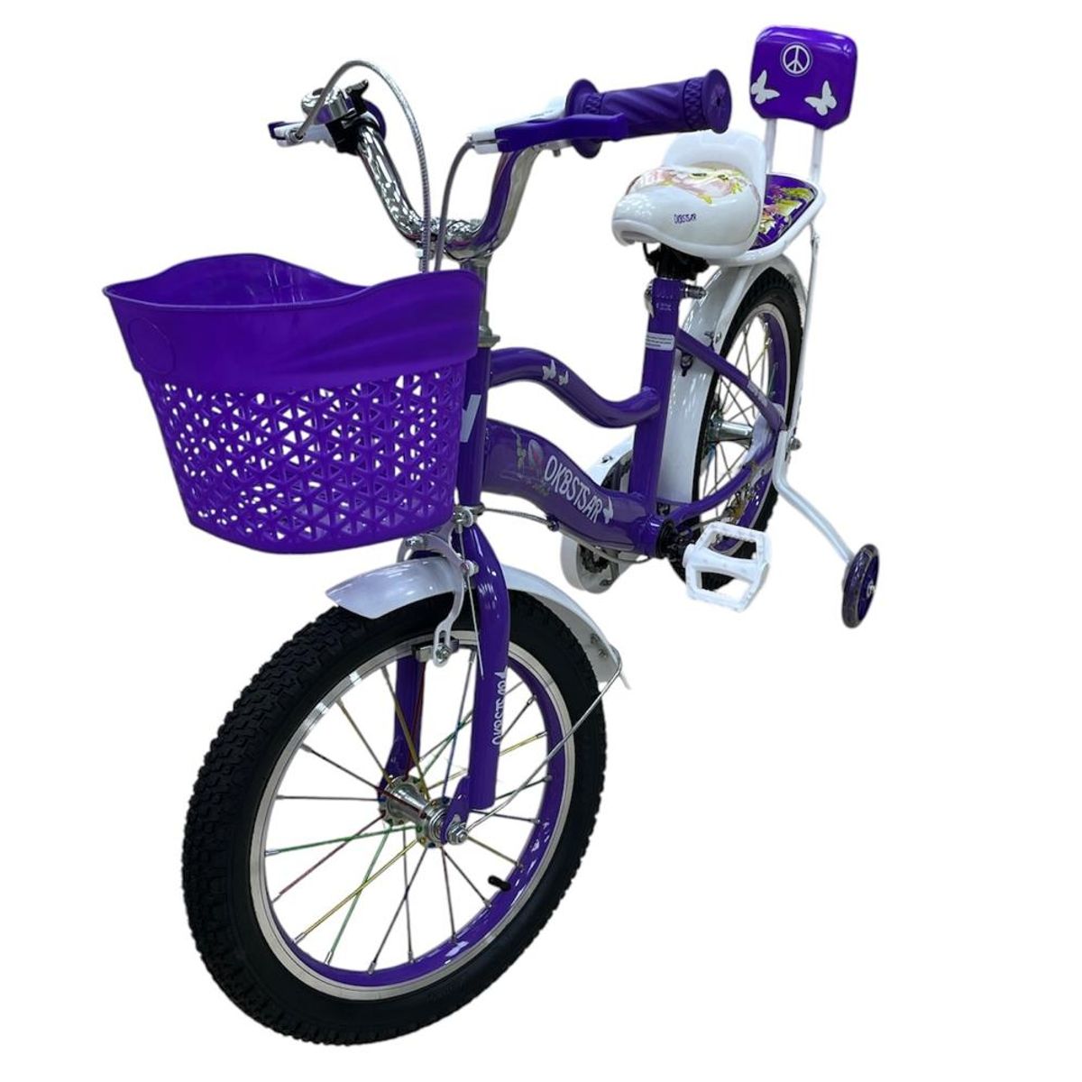 GTI - Bicicleta Infantil Con Canasta Para Niñas R16 Nueva Moderna