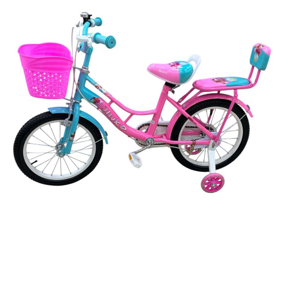 GTI - Bicicleta Infantil Con Canasta Para Niñas R16 Nueva Moderna