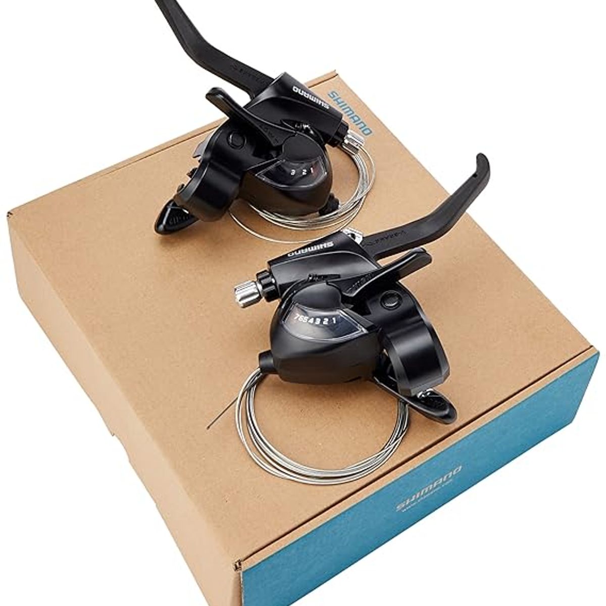 SHIMANO - Palancas Integrados Shimano Frenos Cambios 7 Vel Manilares