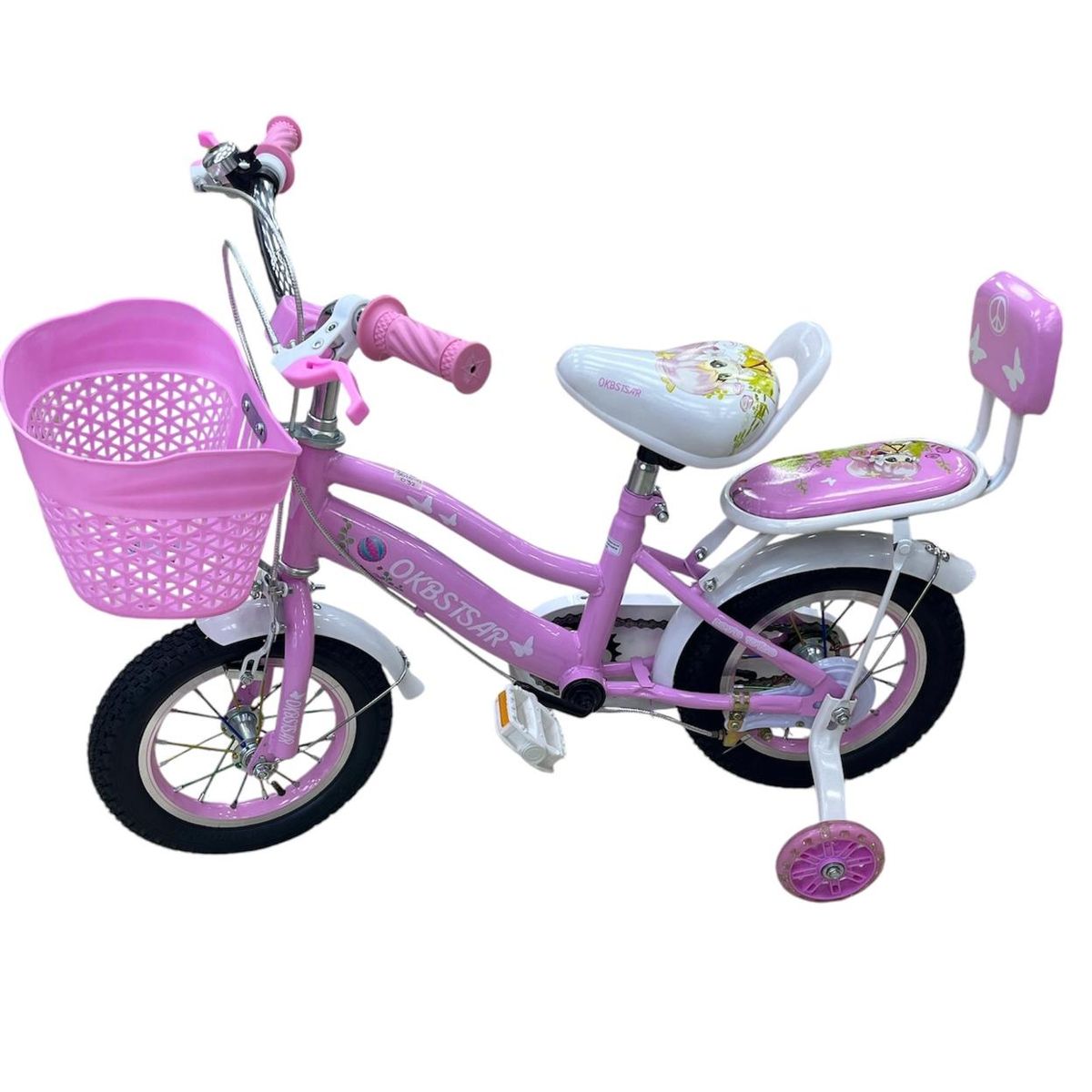 GTI - Bicicleta Infantil Con Canasta Rin 12 Niñas Nueva Y Moderna