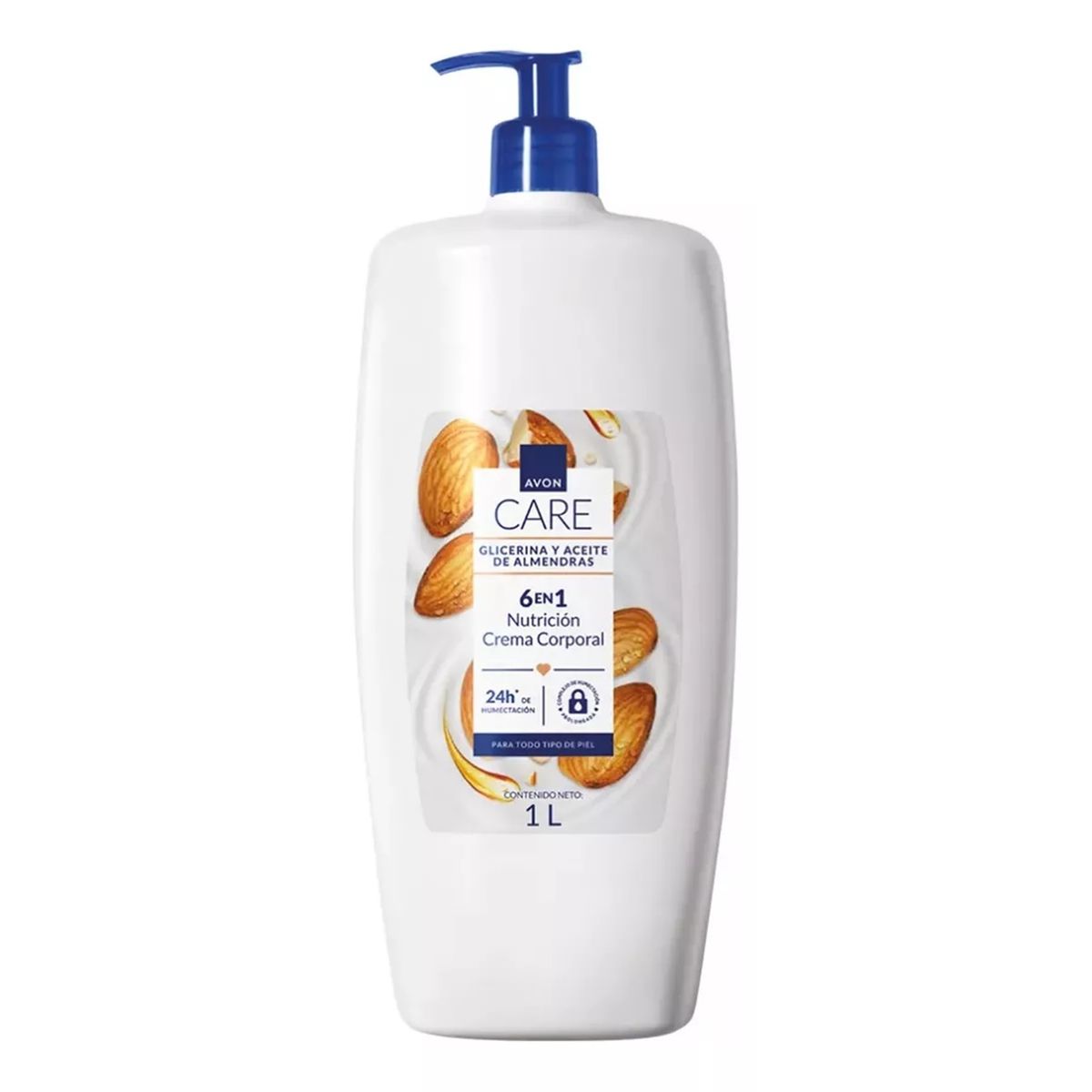 AVON - Loción Crema corporal Glicerina y aceite 6 en 1 Avon Care 1 Lt