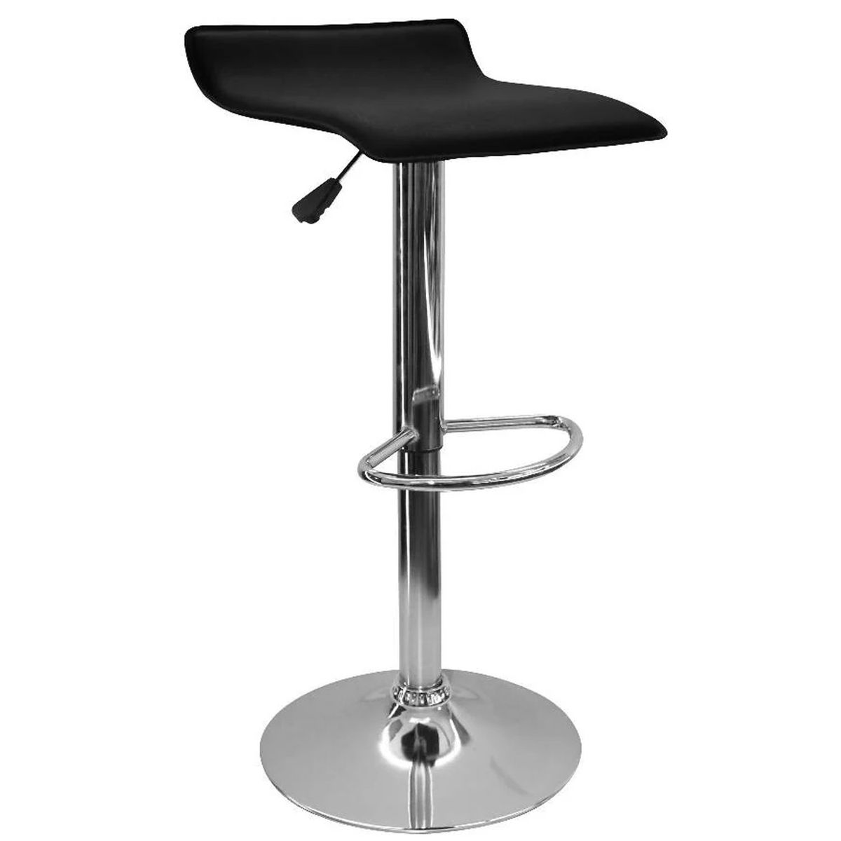 ONE PIXEL - 2 Sillas Bar Butaco Alta Giratoria Barra Bar Cocina Negro One Pixel