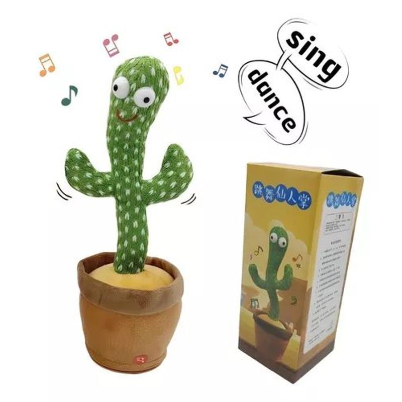 GENERICO - Cactus Bailarin Imita Voz Musical Bailarin Juguete Felpa