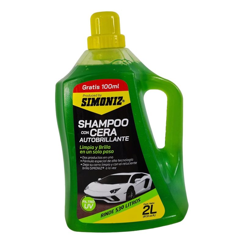 SIMONIZ - Shampoo Con Cera Autobrillante Simoniz 2000 Ml Limpieza