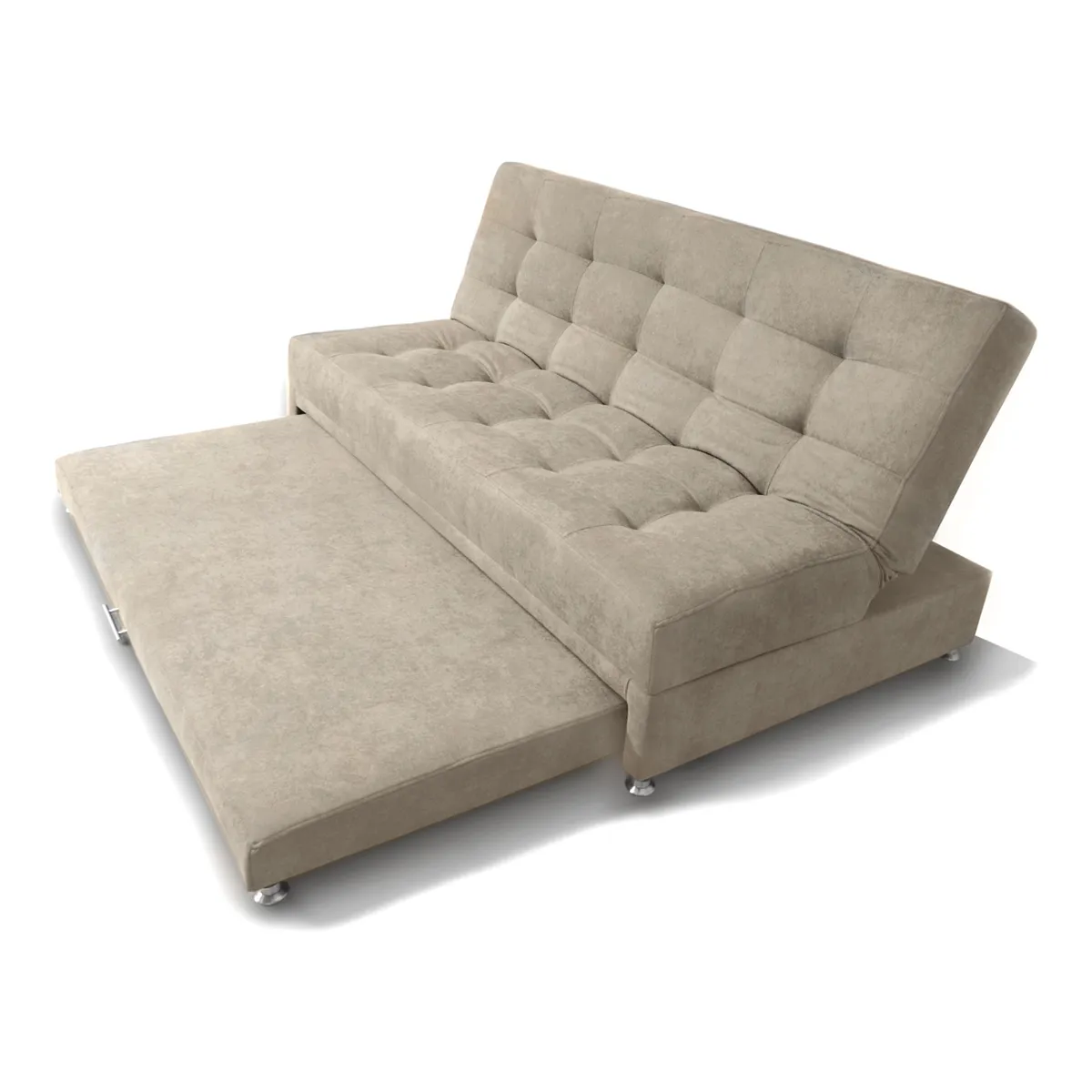 MUEBLES ONLINE - Sofa cama Nido Tarima Brooke Tela Camel