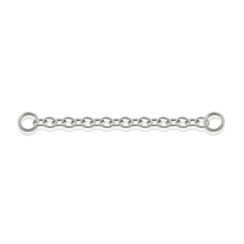 AGHA JEWELRY - Titanio Cadena Piercing Cable para Lóbulo Helix y Cartílago