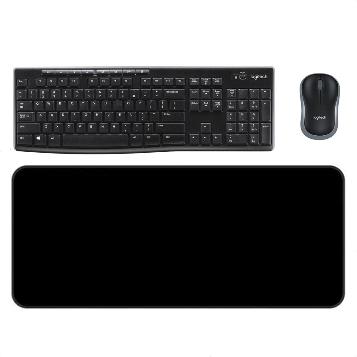 LOGITECH - Combo Inalámbrico Logitech Mk270 + Alfombrilla Xl 80x30cm