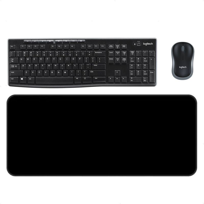 LOGITECH - Combo Inalámbrico Logitech Mk270 + Alfombrilla Xl 80x30cm