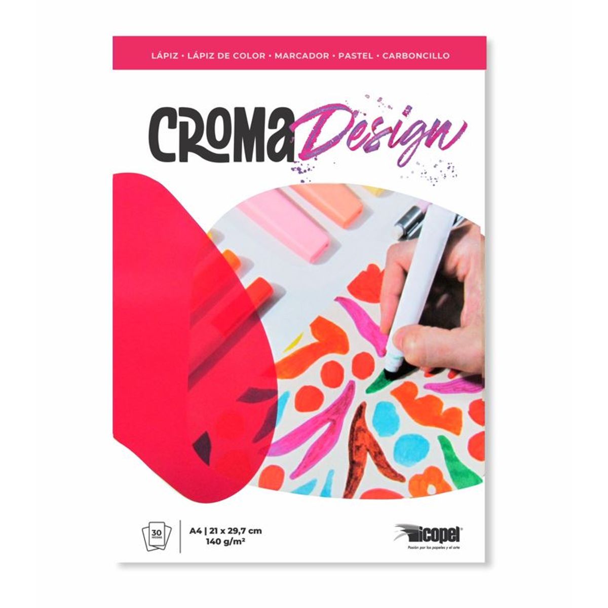 ICOPEL - Block Croma Design 140 g - A4 x 30 Hjs