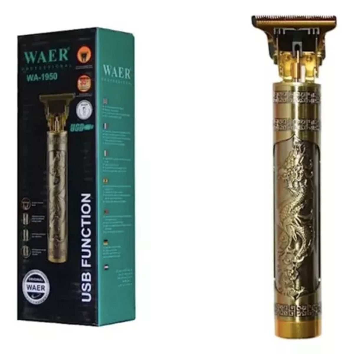 GENERICO - Patillera Trimmer Cortadora Cabello Recargable Waer