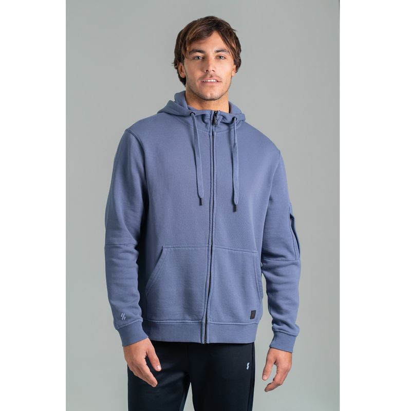 ULTIMATE FITNESS - Ultimate Chaqueta - Sudadera FZ Hombre Blue Titan