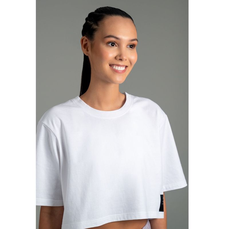 ULTIMATE FITNESS - Ultimate Camiseta Deportiva MC Mujer Blanc The Blanc
