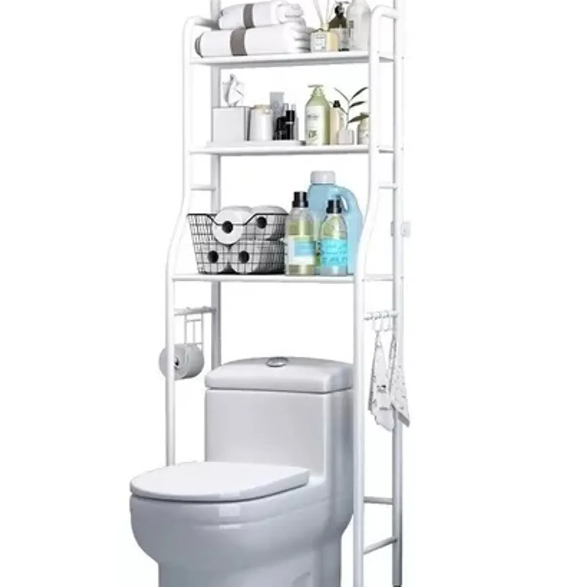 GENERICO - Organizador De Baño Estantería Mueble Ahorrador De Espacio 3 Color Blanco