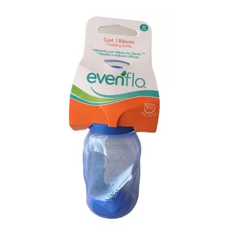 EVENFLO - Biberon 4 Onzas Twist Azul - Evenflo