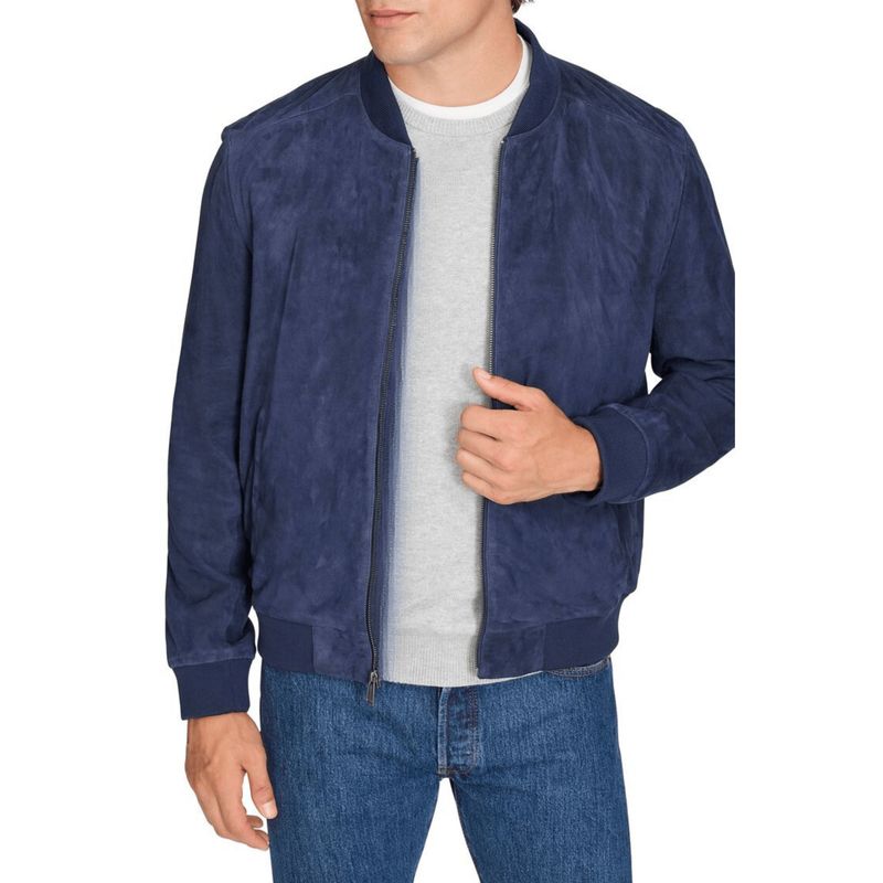 FG STORE - Chaqueta Gamuza Azul Hombre