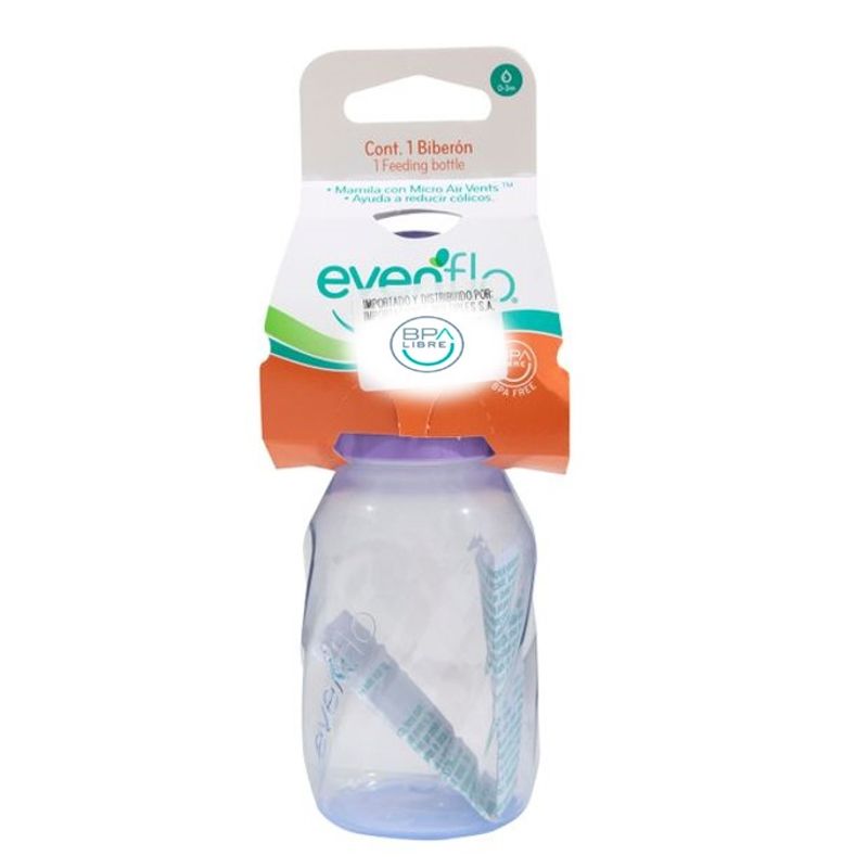 EVENFLO - Biberon 4 Onzas Twist Lila- Evenflo