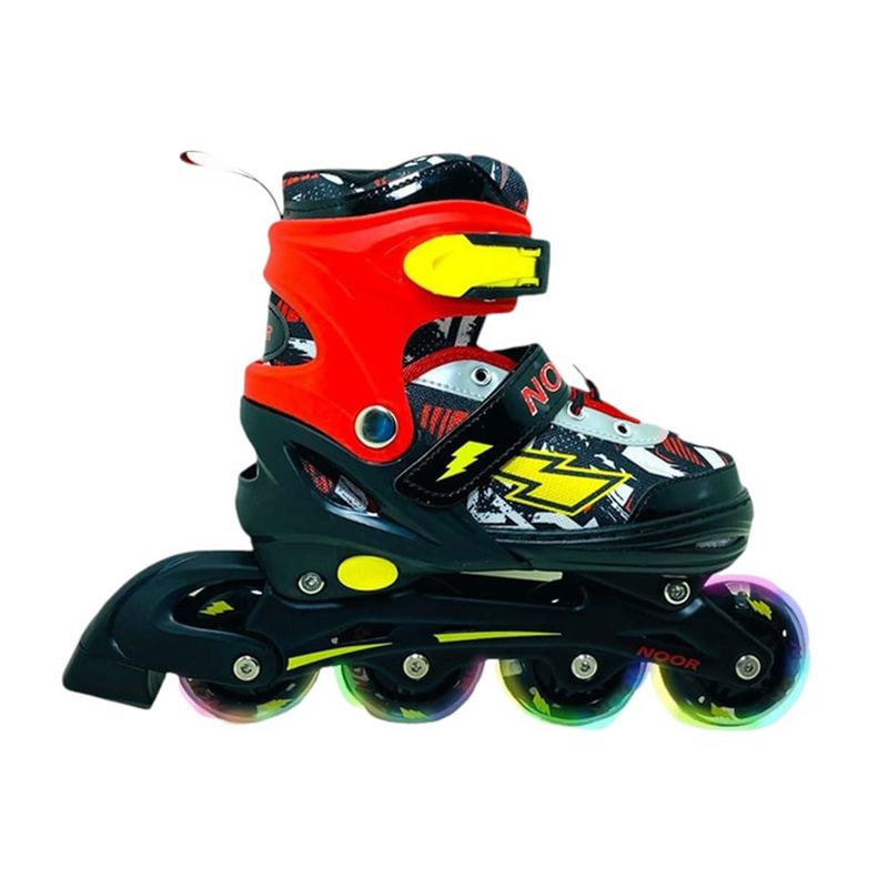 NOOR - PATINES PARA NIÑOS CON LUCES  TALLAS  AJUSTABLE 27-30