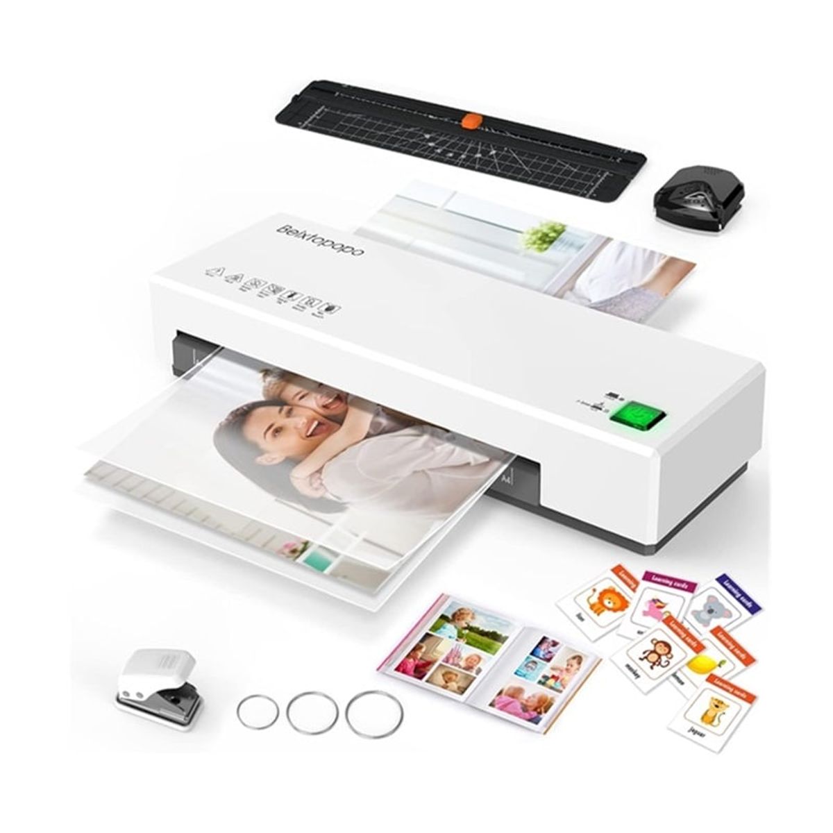 GENERICO - Plastificadora Laminadora Térmica Frio Y Caliente + Laminas