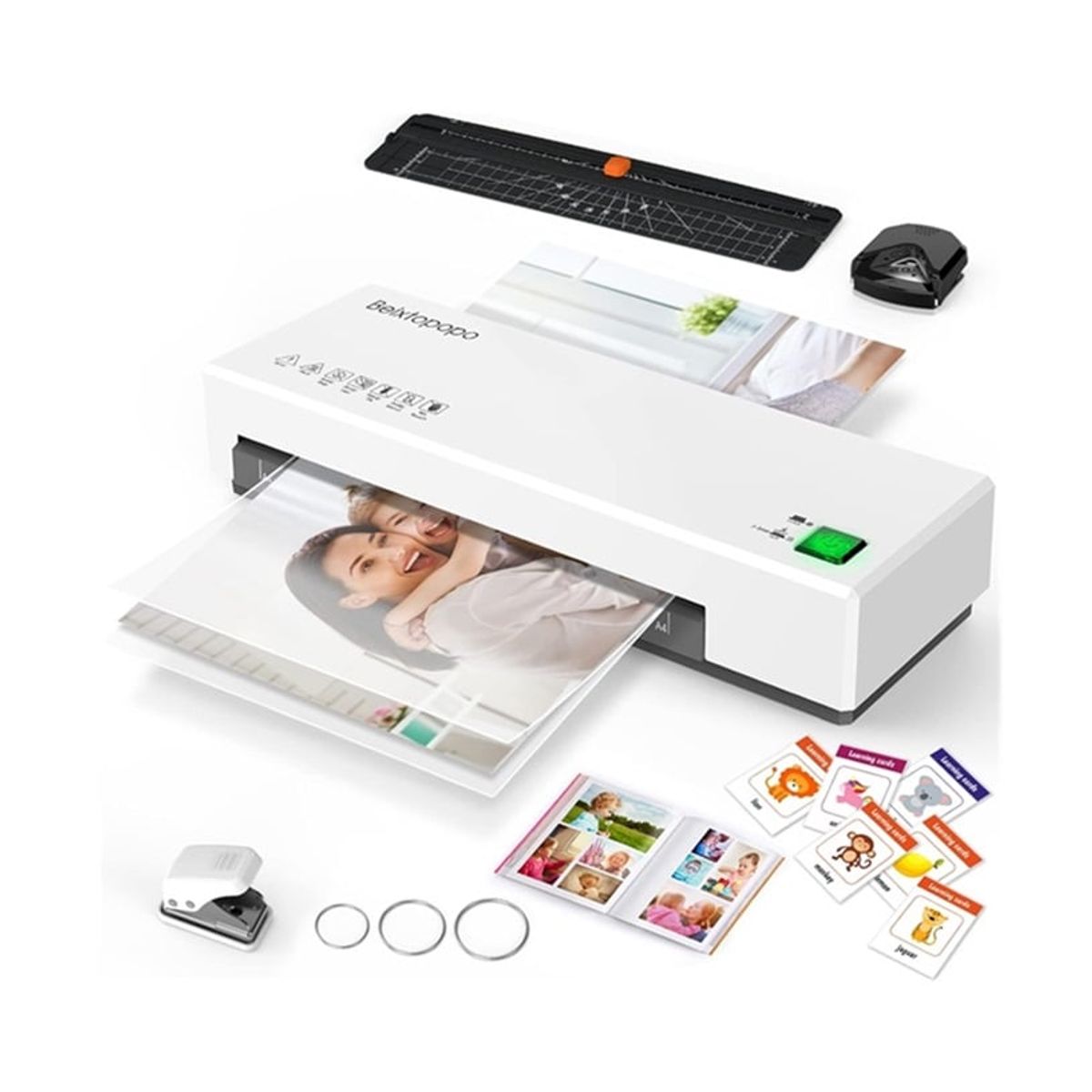 GENERICO - Plastificadora Laminadora Térmica Frio Y Caliente + Laminas