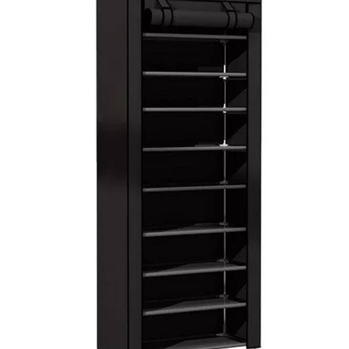 GENERICO - Zapatera Closet De 9 Niveles Armable Color NEGRO