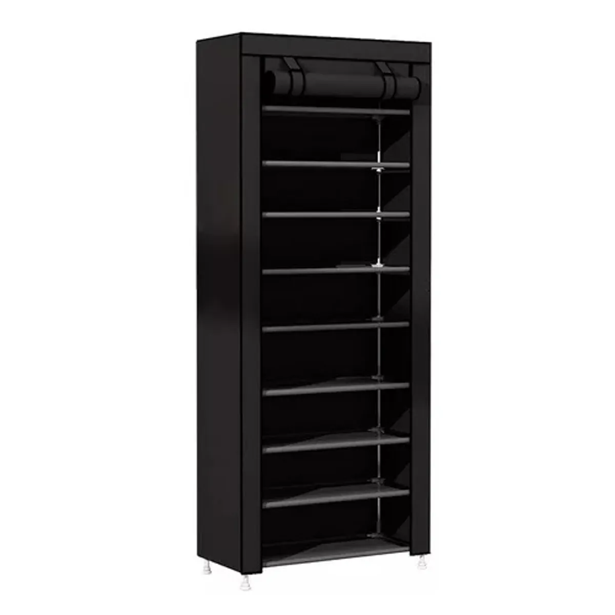 GENERICO - Zapatera Closet De 9 Niveles Armable Color NEGRO