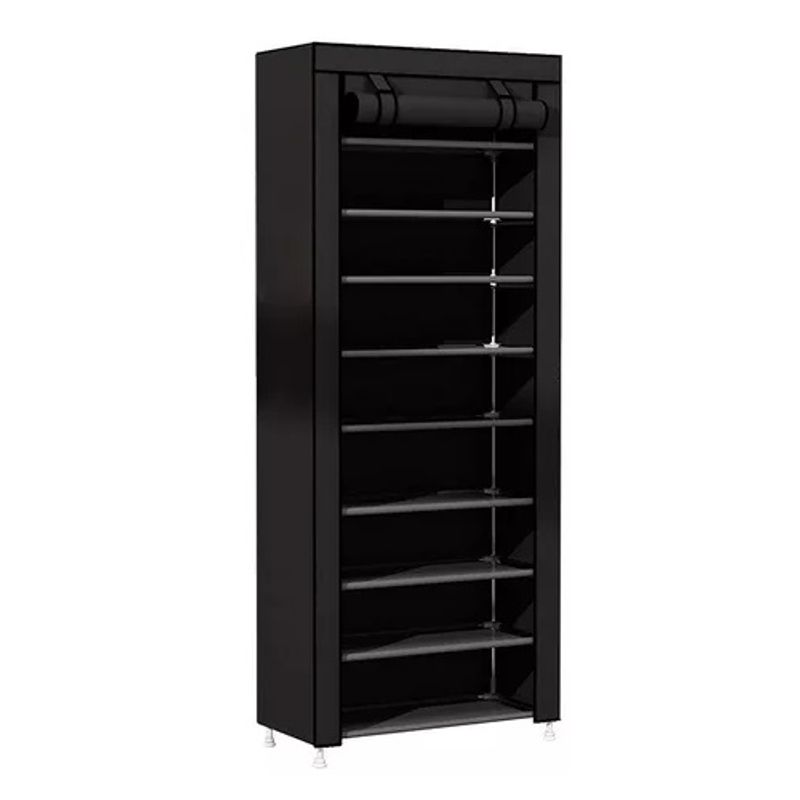 GENERICO - Zapatera Closet De 9 Niveles Armable Color NEGRO
