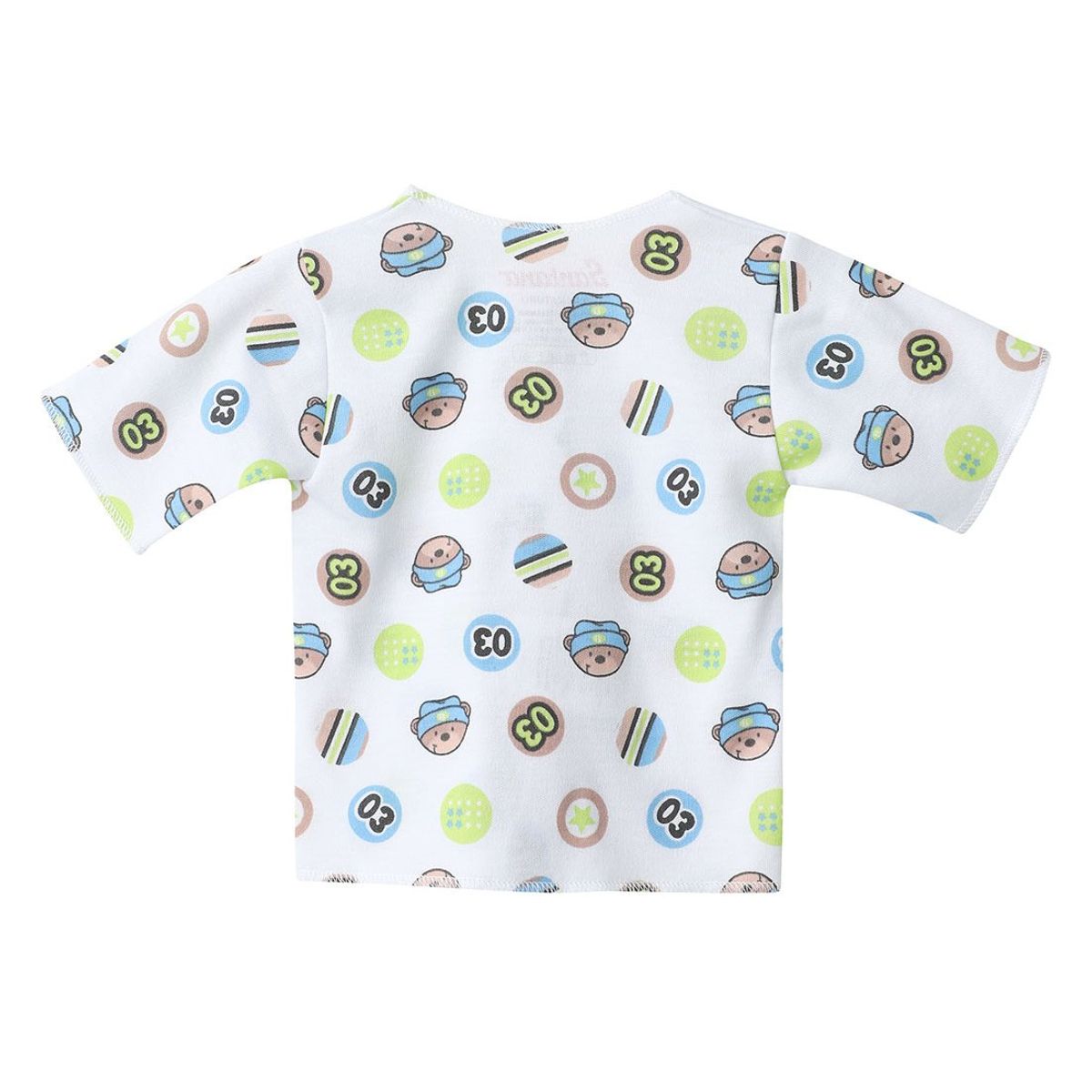 SANTANA - Camiseta Manga Corta Bebé Prematuro Niño Verde Limón