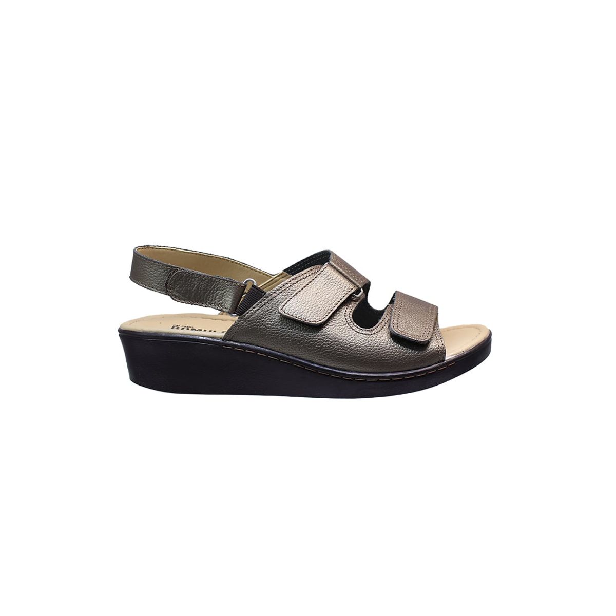 CALZADO ROMULO - Sandalias En Cuero Para Dama Romulo Ajuste Velcro