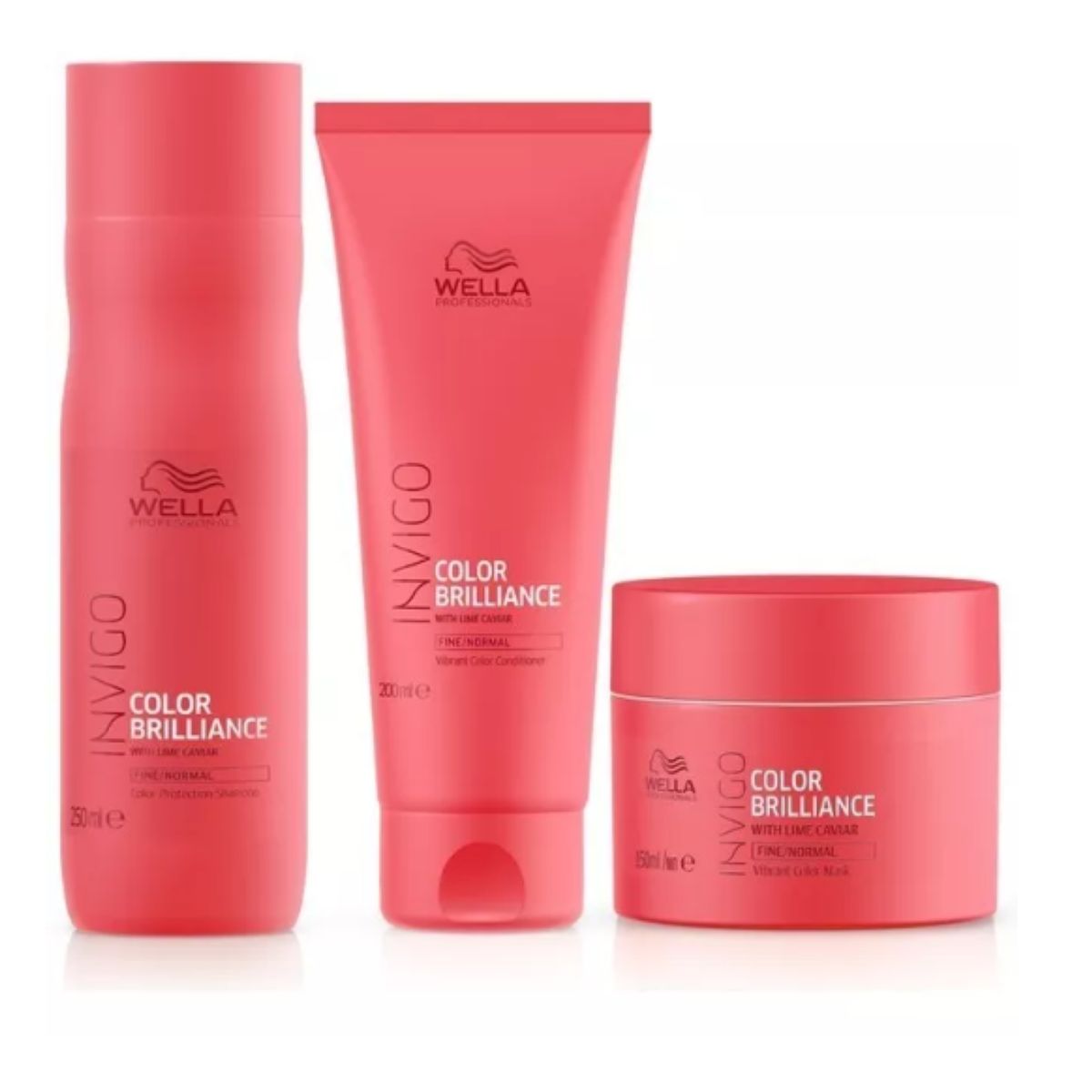WELLA - Kit Wella Brilliance  Shampoo+Acond+Masc