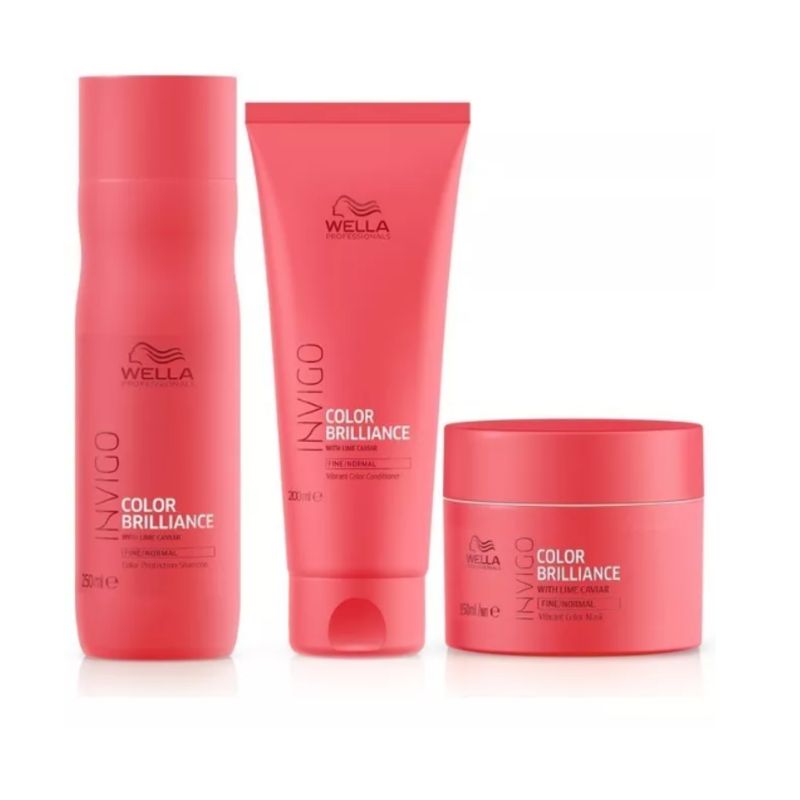 WELLA - Kit Wella Brilliance  Shampoo+Acond+Masc