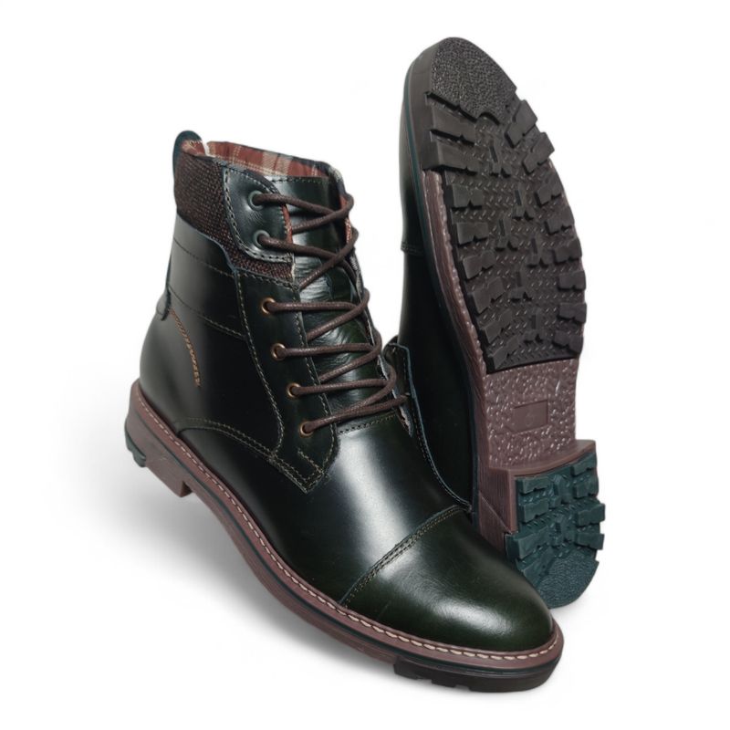 CALZADO CON ALTURA MONSERRATE - Botas en CUERO para hombre marca Monserrate Ref Cumbre color Esmeralda