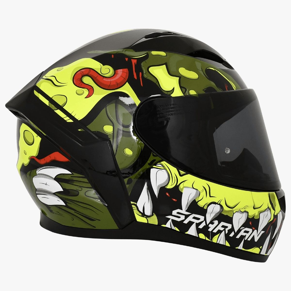 SPARTAN - CASCO MOTO SPARTAN SEGMENT SCRATCH NEGRO BRILLO TALLA M