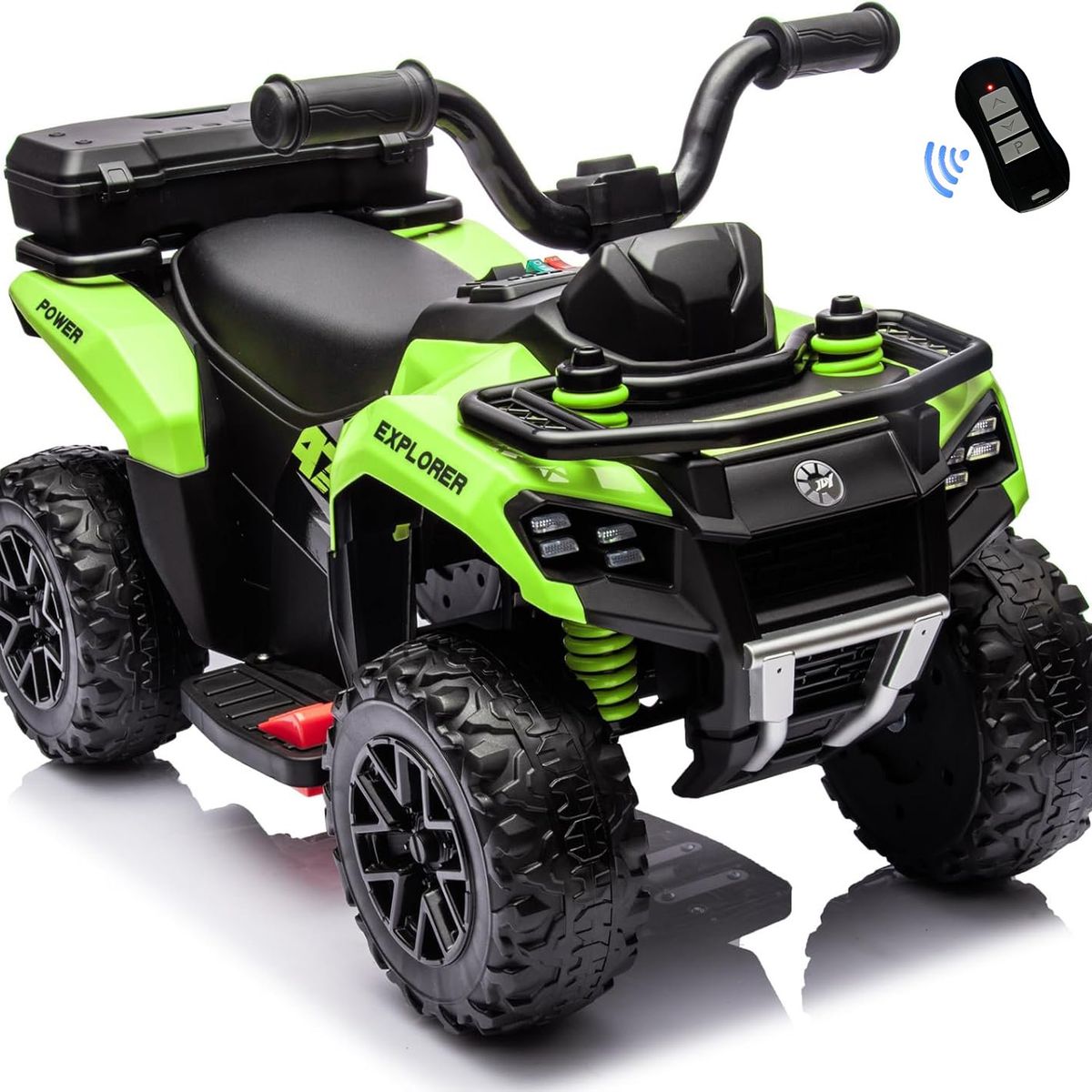 BEBESUNITA - Moto Carro Eléctricos Control Llant Caucho Spray Usb - Verde