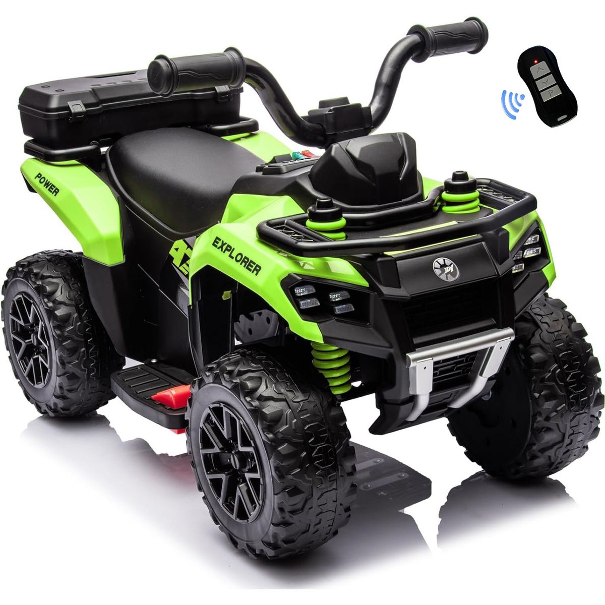 BEBESUNITA - Moto Carro Eléctricos Control Llant Caucho Spray Usb - Verde