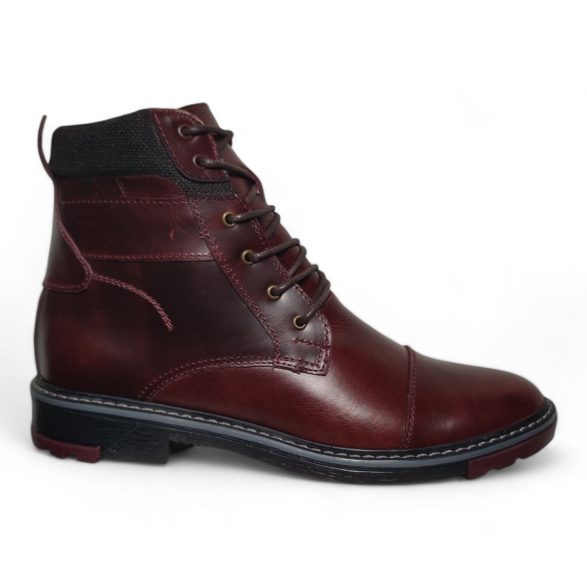 CALZADO CON ALTURA MONSERRATE - Botas en CUERO para hombre marca Monserrate Ref cumbre color vino