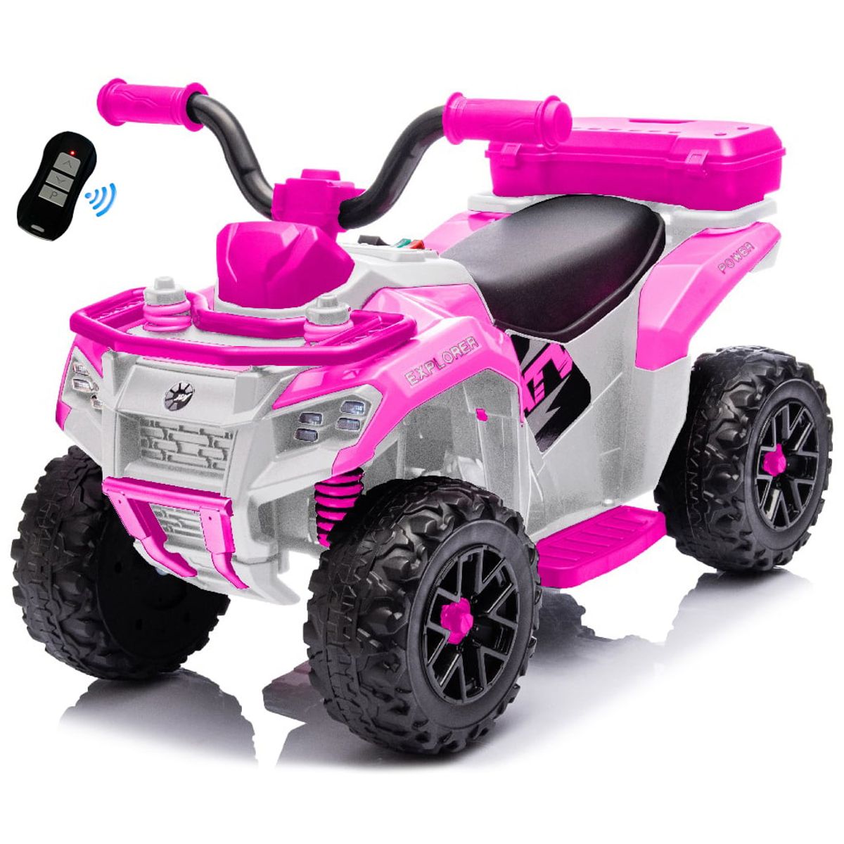 BEBESUNITA - Moto Carro Eléctricos Control Spray Btooth Usb- BlancoLila