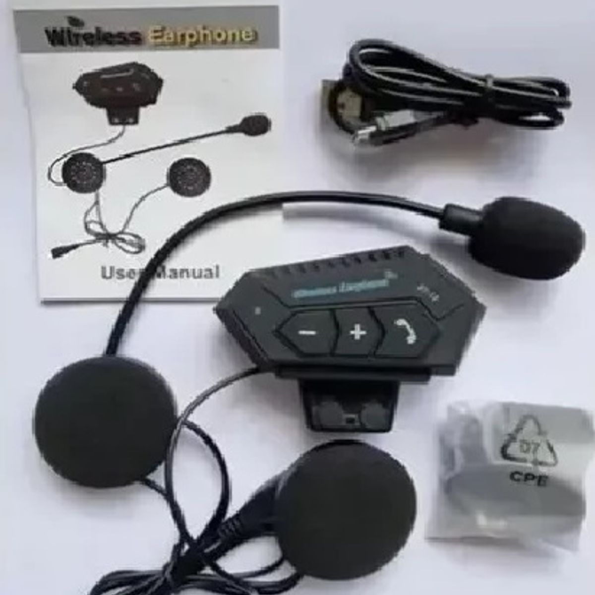 GENERICO - Intercomunicador Auriculares Casco Bluetooh Bt12