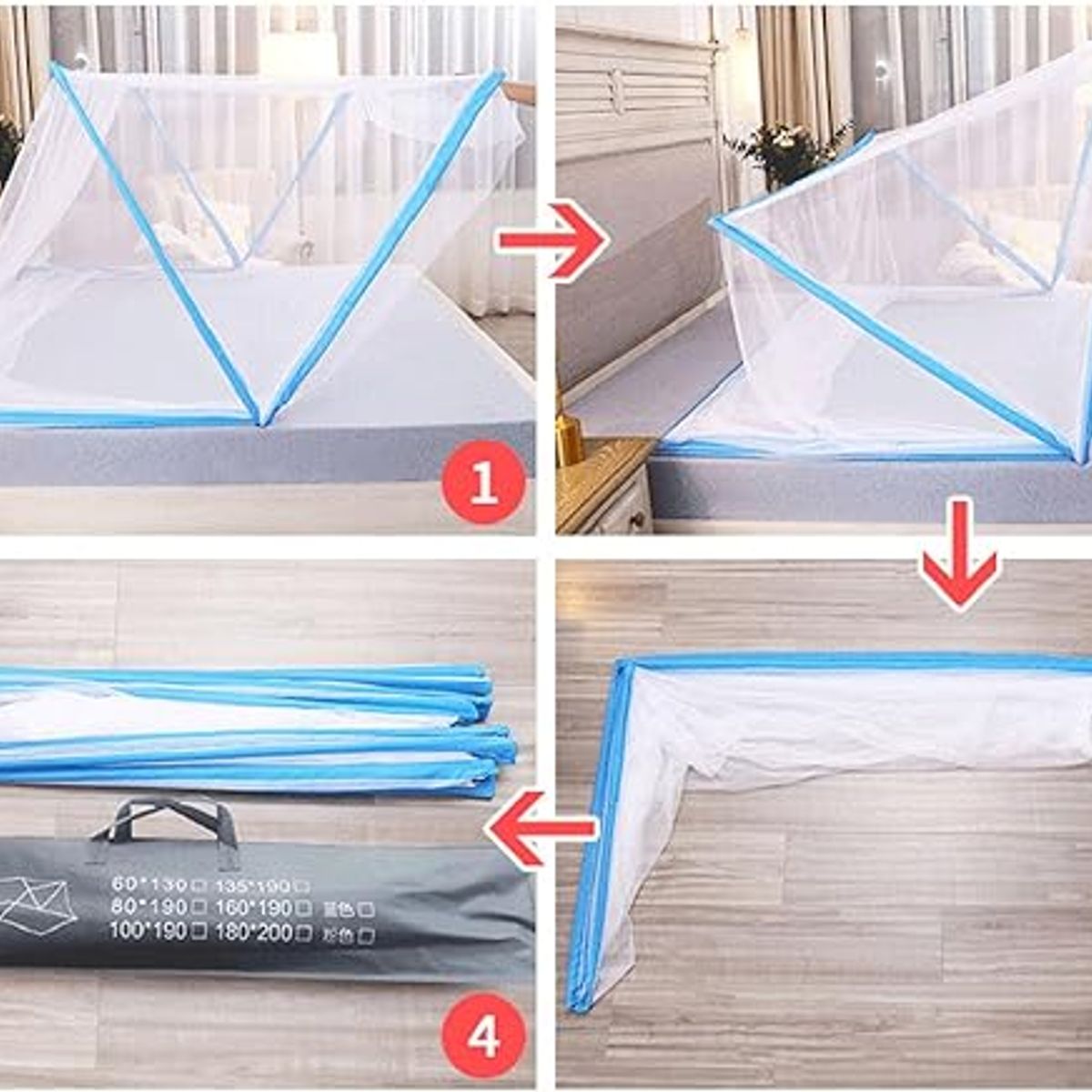 GENERICO - Mosquitero Plegable Para Cama