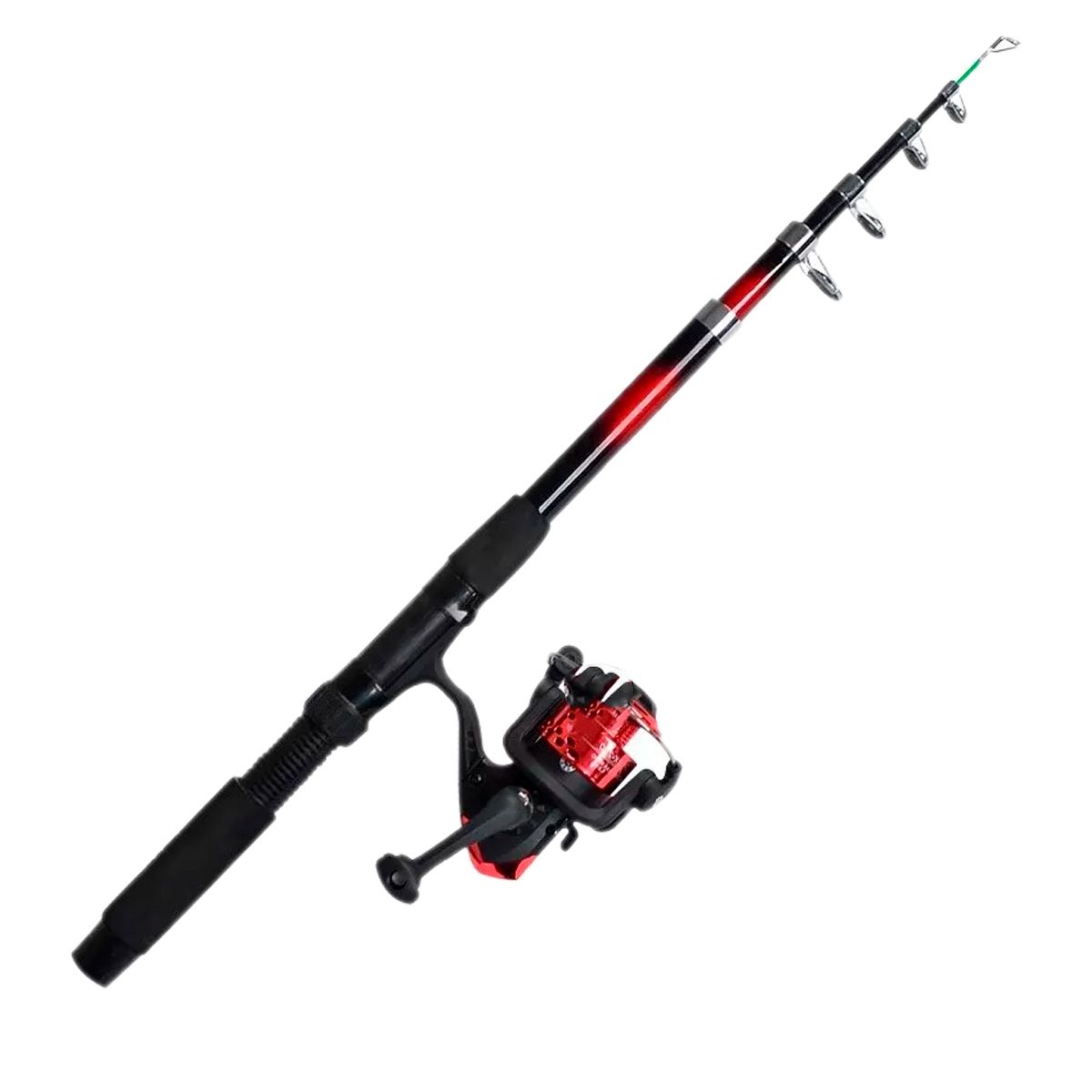 GENERICO - Caña De Pescar D 2.10 Metros + Carrete Pesca Deporte Camping