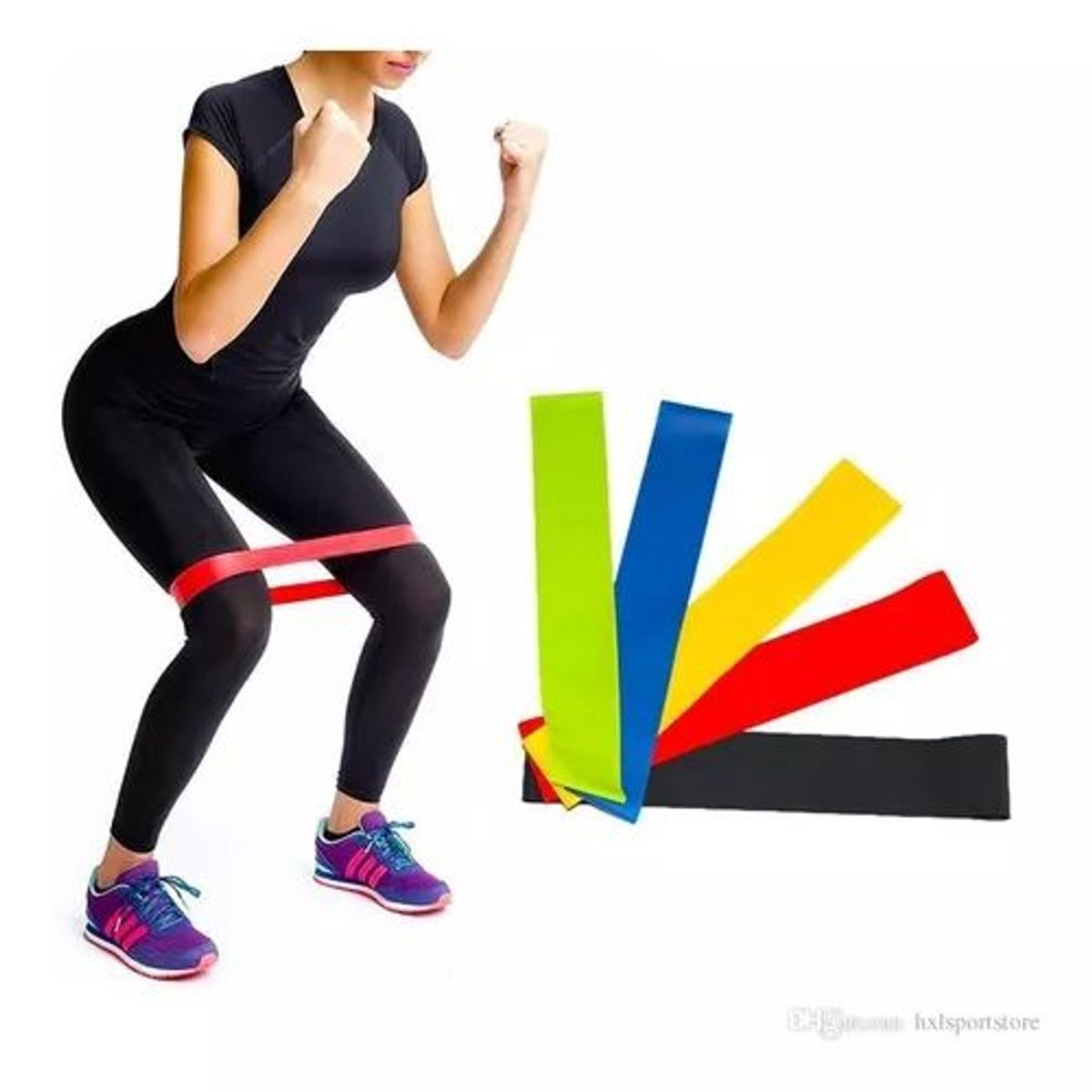 GENERICO - Bandas Elasticas Cerradas X5 Ejercicio Resistencia