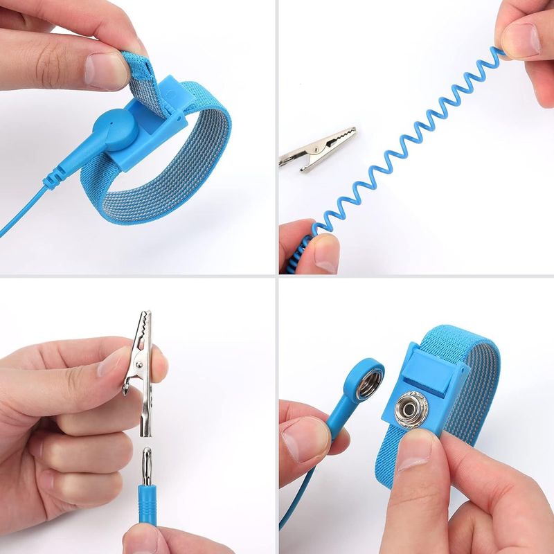 GENERICO - Manilla Brazalete Muñeca Antiestática Reparación Electrónica