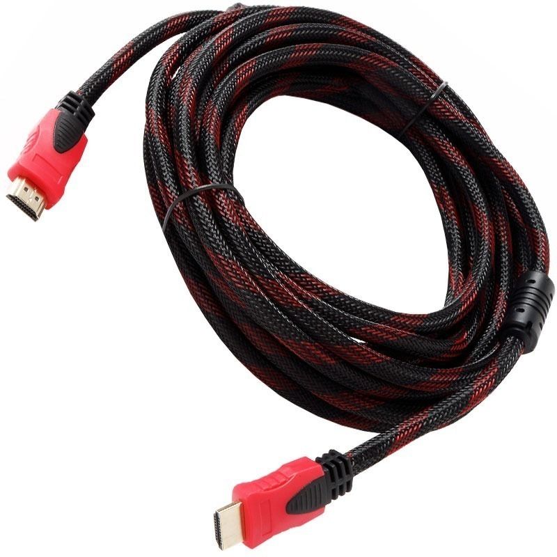 GENERICO - Cable Hdmi A Hdmi 5 Metros Mallado Full Imagen Sonido Filtro