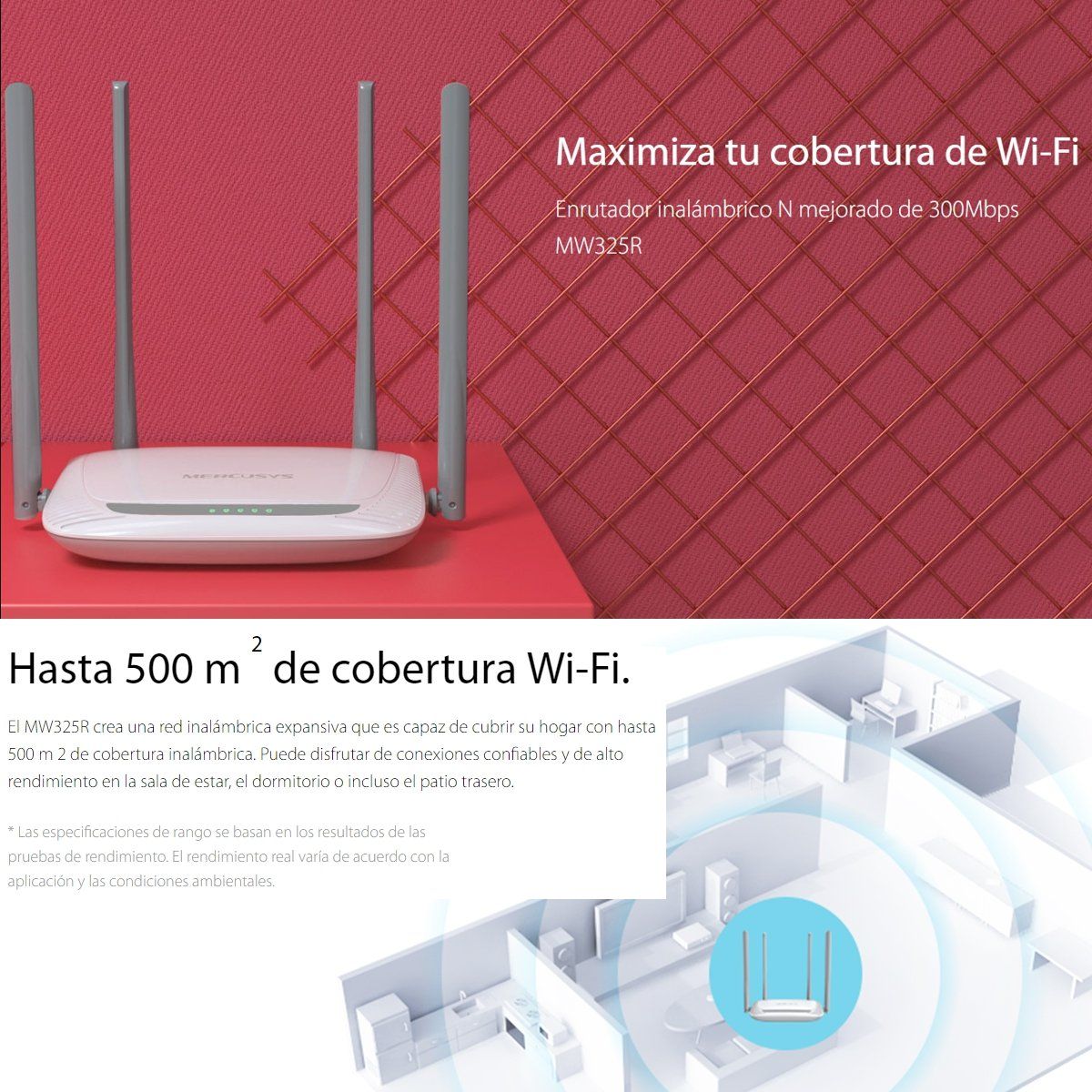 MERCUSYS - Router Wifi N Mejorado De 300mbps Mercusys Mw325r
