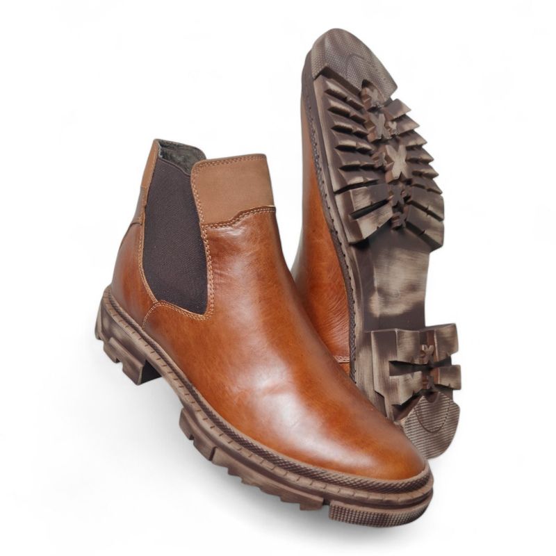 CALZADO CON ALTURA MONSERRATE - Botas en CUERO para hombre marca Monserrate Ref Alcalá color miel