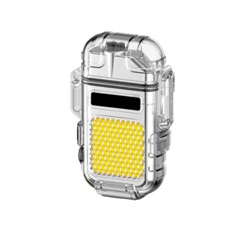 GENERICO - Linterna De Bolsillo Led 3 Modos Con Encendedor Recargable